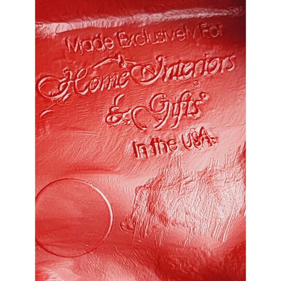 Home Interiors Red Apple Plaque Wall Decor Hanging 1998 Hard Plastic 8 3/4" x2 - Picture 13 of 16